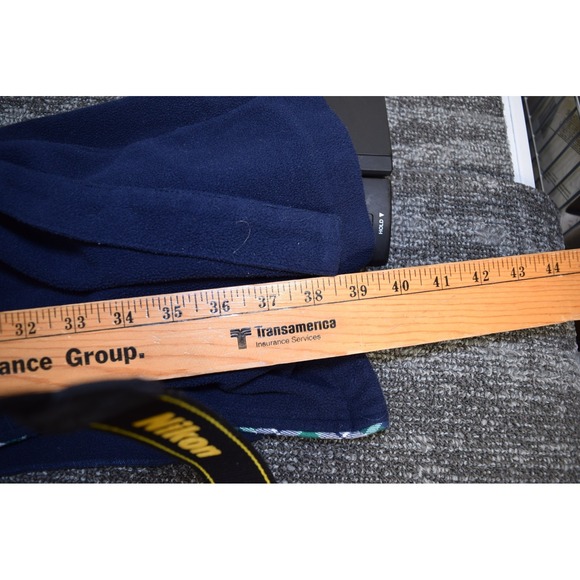 2014 Janie & Jack Belted Bath Robe Boys Size L 10 12 Blue Bathrobe - Picture 10 of 11